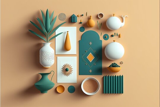 Arabian Islamic modern flat layout design 