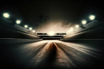 Foto op Plexiglas Formule 1 F1 car race track Generative AI