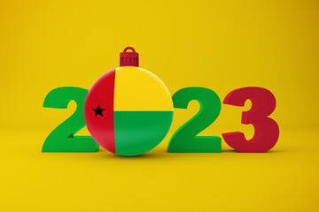 2023 Year With Guinea Bissau Ornament