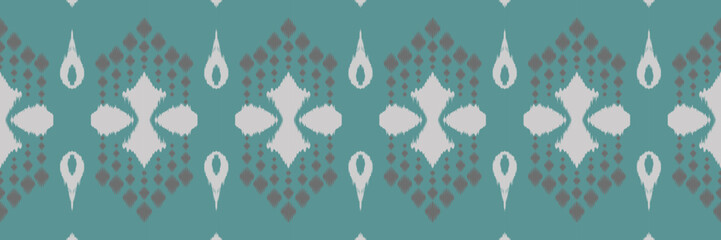 Batik Textile Ethnic ikat diamond seamless pattern digital vector design for Print saree Kurti Borneo Fabric border brush symbols swatches designer