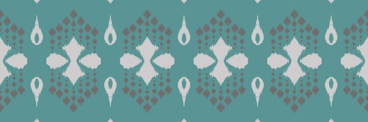 Batik Textile Ethnic ikat diamond seamless pattern digital vector design for Print saree Kurti Borneo Fabric border brush symbols swatches designer