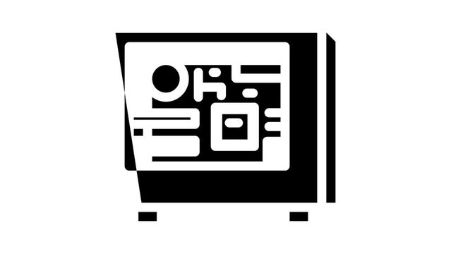 computer system glyph icon animation