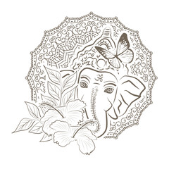 Lord Ganesha, elephant like Hindu god