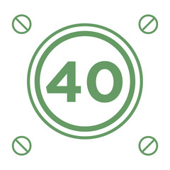 Numeric icon vector design templates