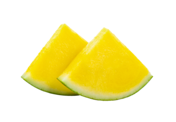 yellow watermelon isolated on transparent png