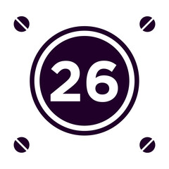 Numeric icon vector design templates