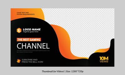 Editable Thumbnail for videos and all social platforms usable in your all videos Editable Premium Vector, Customizable Thumbnails fully customizable	