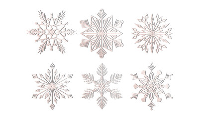 2 layer snowflake mandala Christmas  ornament set.