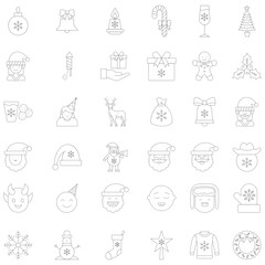  Christmas Icon Pack which can easily modify or edit




