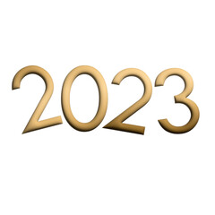 2023 Happy New Year Nowy rok, Happy New 2023 gold - obrazy, fototapety, plakaty