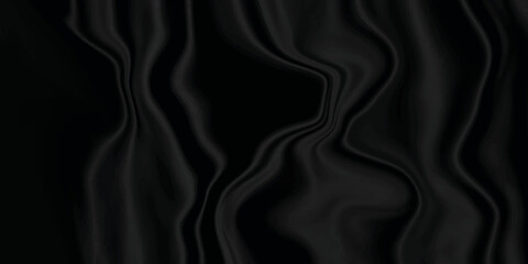 Black texture Black silk background . Black fabric background texture . abstract background luxury cloth or liquid wave or wavy folds of grunge silk texture material or smooth luxurious .