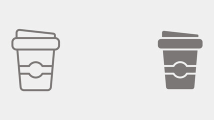 Coffee cup vector icon sign symbol