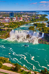American Falls at Niagara Falls from above on Canada's side