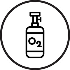 Oxygen Tank Icon Style