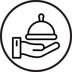 Room service Icon Style