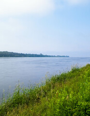 The estuary of the Vistula was seen from Sobieszewska island.