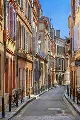 Fototapeta na wymiar Street in Toulouse, France