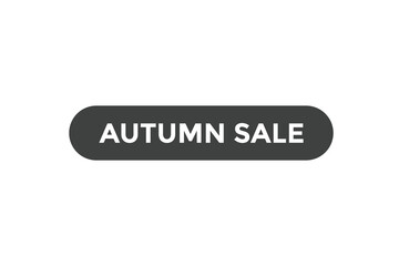 Autumn sale button web banner template Vector Illustration
