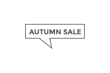 Autumn sale button web banner template Vector Illustration
