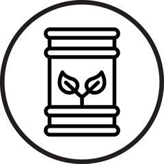 Eco Barrel Icon Style
