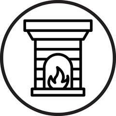 Fireplace Icon Style