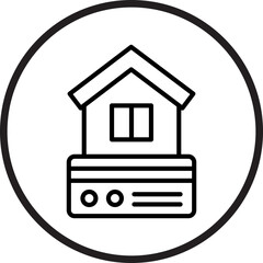 House Payment Icon Style