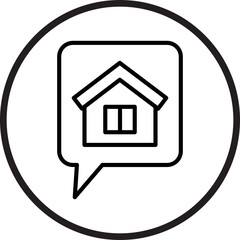House Chat Icon Style