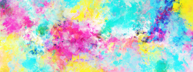 Colorful watercolor background with vintage texture design on white paper background. Abstract watercolor background handprint colorful gradient ink. Colorful painted background texture. 