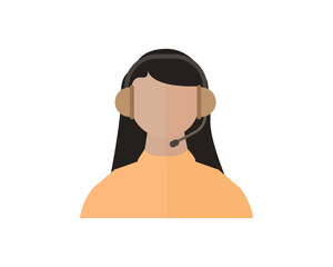 Customer service icon isolated on white background. Support Service. Vector illustration.