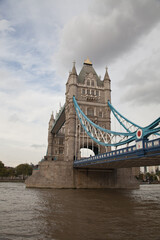 Fototapeta na wymiar Tower Bridge in London England on a sunny day.
