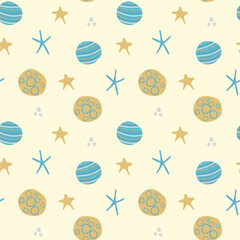 Seamless pattern for baby textile