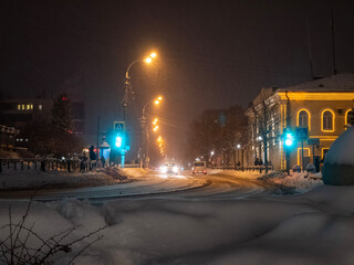 traffic at night