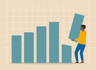 Digital Drawing Of A Man Working On His Professional Growth