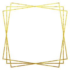 frame made of golden squares