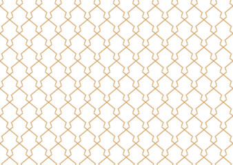 The geometric pattern with lines. Seamless vector background. White and gold texture. Graphic modern pattern. Simple lattice graphic design