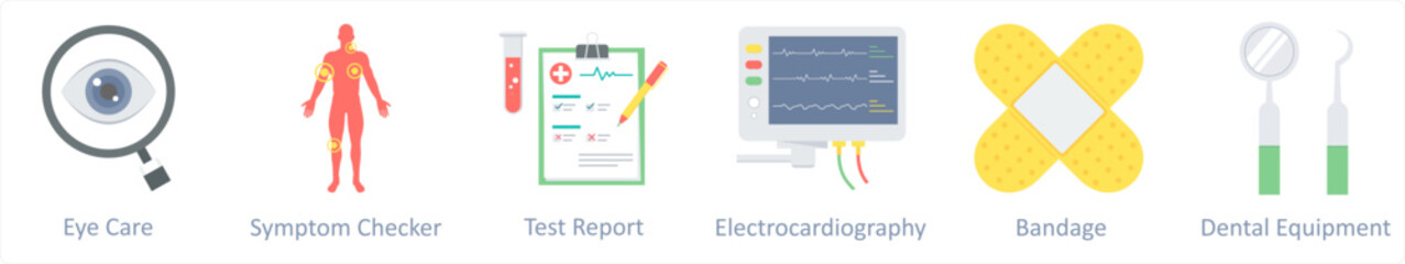 eye care, symptom checker, test report