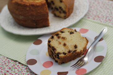 Bolo de Creme com Chocolate