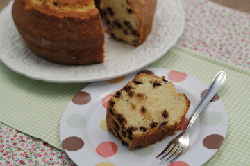 Bolo de Creme com Chocolate