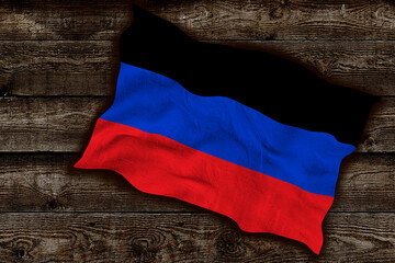 National flag of Donetsk People's Republic. Background  with flag of Donetsk People's Republic.