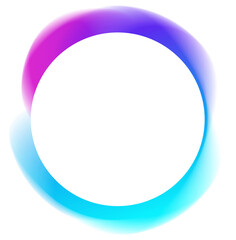 Circle frame color light effect holographic abstract chromatic