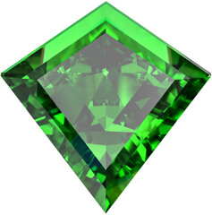 Green emerald gemstone, emerald jewel. emerald isolated easy to use