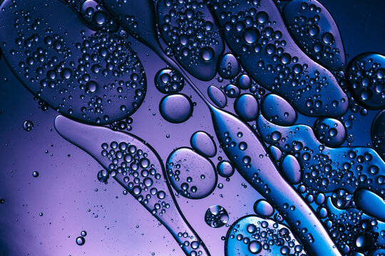 air bubbles underwater, colorful abstract background