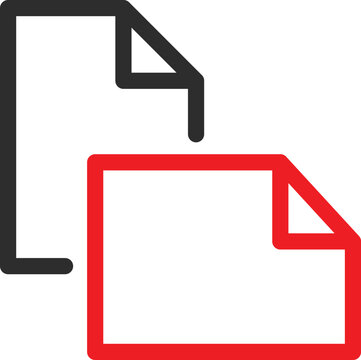 Dual File Vector Icon
