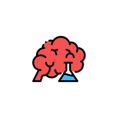 brain experiment icon
