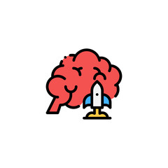 brain imagination icon
