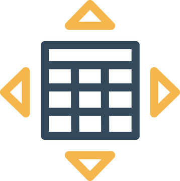 Calculator Directions Vector Icon

