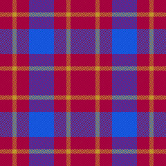 Check seamless plaid. Pattern background textile. Texture vector tartan fabric.