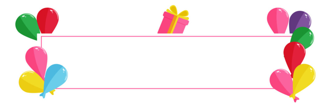 colorful banner for celebrations with copy space