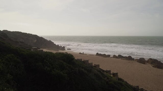 Paisaje costero en el sur de espa&ntilde;a,en chiclana