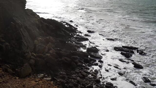 Paisaje costero en el sur de espa&ntilde;a,en chiclana